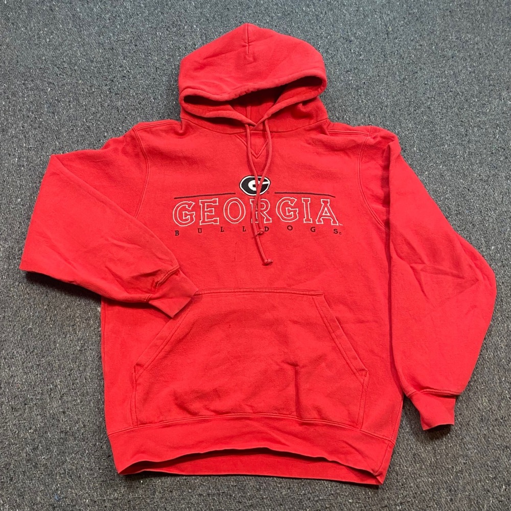 Team Edition Georgia Bulldogs Hoodie Sz S Mens Red Skater G Logo Sweatshirt